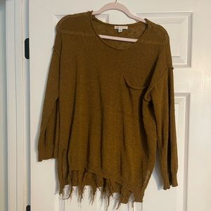 Distressed sweater